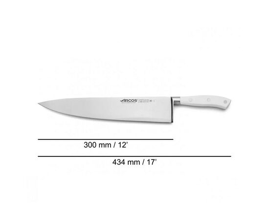 Кухонний ніж Arcos Riviera поварський 300 мм White (233824), зображення 2 Кухонний ніж Arcos Riviera поварський 300 мм White (233824), зображення 2