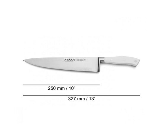 Кухонний ніж Arcos Riviera поварський 250 мм White (233724), зображення 2 Кухонний ніж Arcos Riviera поварський 250 мм White (233724), зображення 2