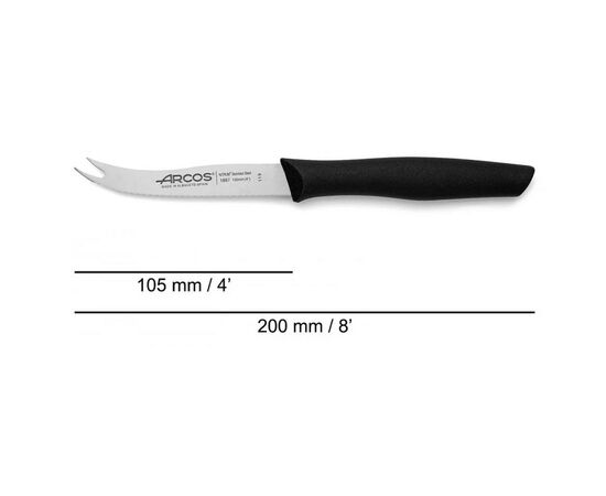 Кухонный нож Arcos Nova для сиру 105 мм Чорний (188700), изображение 2