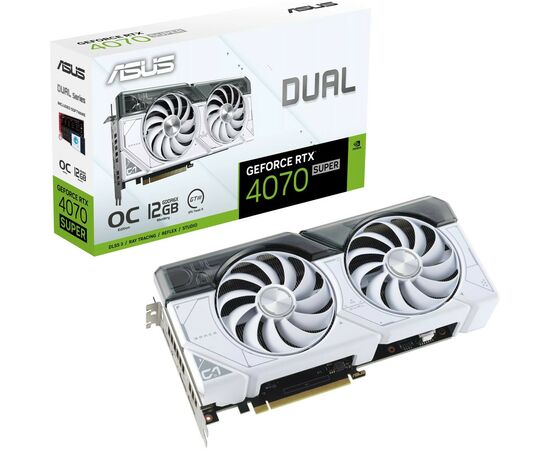 Видеокарта ASUS GeForce RTX4070 SUPER 12Gb DUAL OC WHITE (DUAL-RTX4070S-O12G-WHITE), изображение 12 Видеокарта ASUS GeForce RTX4070 SUPER 12Gb DUAL OC WHITE (DUAL-RTX4070S-O12G-WHITE), изображение 12