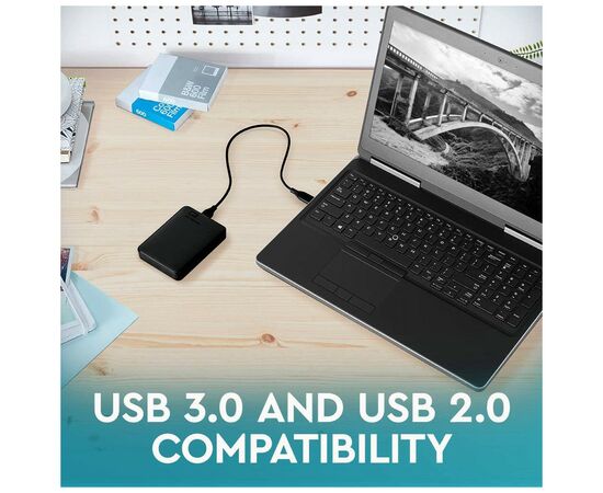 Внешний жесткий диск 2.5" 5TB Elements Portable WD (# WDBU6Y0050BBK-WESN #), изображение 7 Внешний жесткий диск 2.5" 5TB Elements Portable WD (# WDBU6Y0050BBK-WESN #), изображение 7