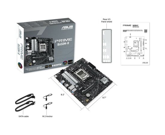 Материнська плата ASUS PRIME B650M-R, зображення 6