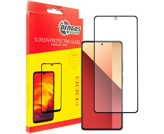 Скло захисне Dengos Xiaomi Redmi Note 13 Pro (black) (TGFG-338)