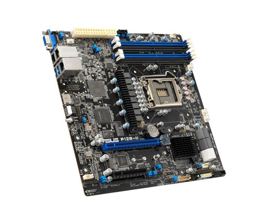 Серверная материнская плата ASUS P12R-M S1200 C252 4xDDR4 ATX (90SB09X0-M1UAY0), изображение 2 Серверная материнская плата ASUS P12R-M S1200 C252 4xDDR4 ATX (90SB09X0-M1UAY0), изображение 2