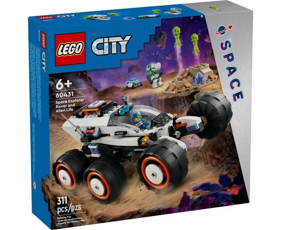 Конструктор LEGO City Космічний дослідницький всюдихід й інопланетне життя 311 деталей (60431)
