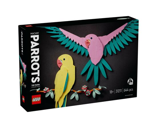 Конструктор LEGO Art Колекція фауни. Папуги Ара 644 деталей (31211)