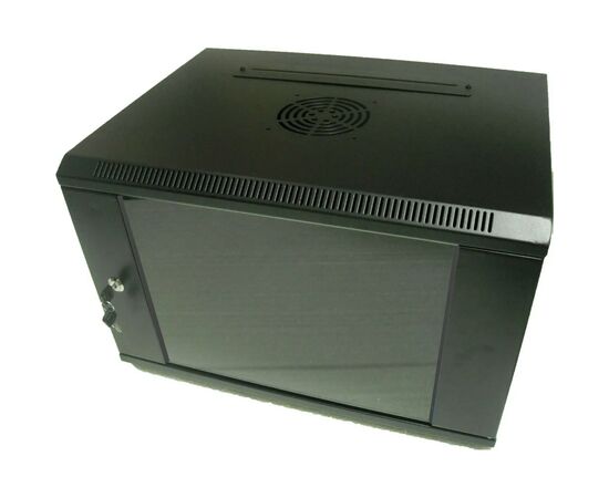 Шкаф настенный Hypernet 6U 19" 600x350 (WMNC-35-6U-FLAT-AC-BLACK)