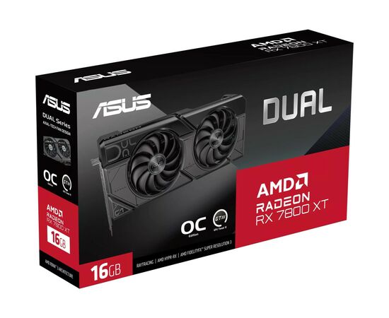 Видеокарта ASUS Radeon RX 7800 XT 16Gb DUAL OC (DUAL-RX7800XT-O16G), изображение 12 Видеокарта ASUS Radeon RX 7800 XT 16Gb DUAL OC (DUAL-RX7800XT-O16G), изображение 12