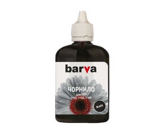 Чернила Barva HP №121/122/140 BLACK Pigment 90г (H140-340), изображение 2 Чернила Barva HP №121/122/140 BLACK Pigment 90г (H140-340), изображение 2