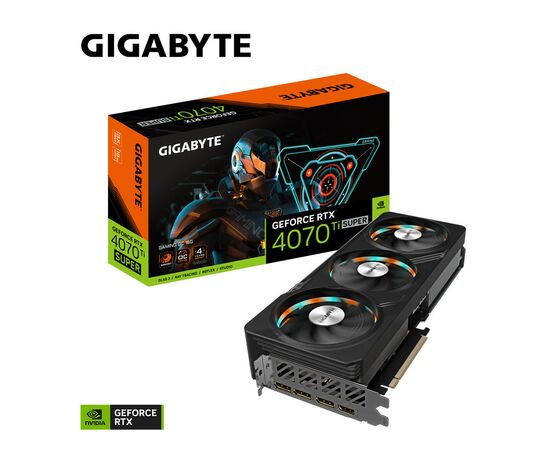 Видеокарта GIGABYTE GeForce RTX4070Ti SUPER 16Gb GAMING OC (GV-N407TSGAMING OC-16GD), изображение 6 Видеокарта GIGABYTE GeForce RTX4070Ti SUPER 16Gb GAMING OC (GV-N407TSGAMING OC-16GD), изображение 6