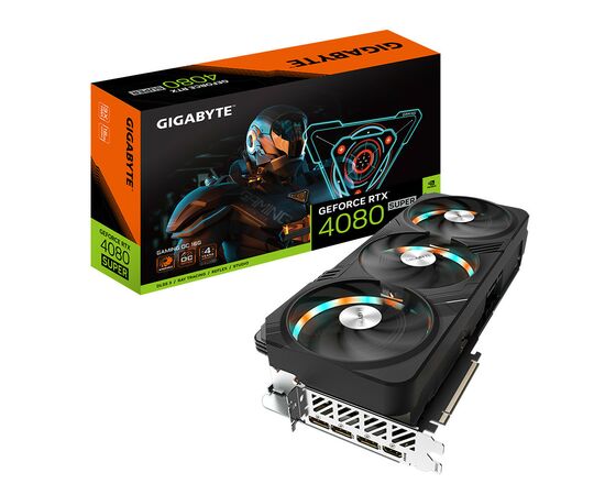 Видеокарта GIGABYTE GeForce RTX4080 SUPER 16Gb GAMING OC (GV-N408SGAMING OC-16GD), изображение 2 Видеокарта GIGABYTE GeForce RTX4080 SUPER 16Gb GAMING OC (GV-N408SGAMING OC-16GD), изображение 2