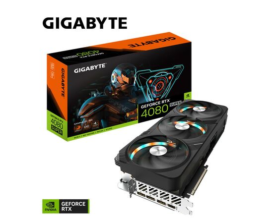 Видеокарта GIGABYTE GeForce RTX4080 SUPER 16Gb GAMING OC (GV-N408SGAMING OC-16GD), изображение 6 Видеокарта GIGABYTE GeForce RTX4080 SUPER 16Gb GAMING OC (GV-N408SGAMING OC-16GD), изображение 6