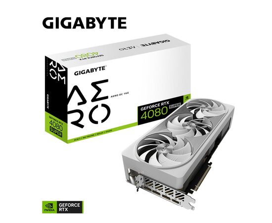 Видеокарта GIGABYTE GeForce RTX4080 SUPER 16Gb AERO OC (GV-N408SAERO OC-16GD), изображение 6 Видеокарта GIGABYTE GeForce RTX4080 SUPER 16Gb AERO OC (GV-N408SAERO OC-16GD), изображение 6