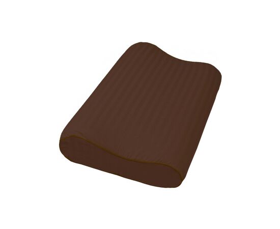 Наволочка MirSon Сатин Stripe 30-0006 Dark Brown 49х32х10,5 см (2200006231356)