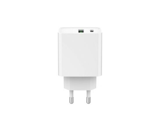 Зарядний пристрій Gembird USB-A + Type-C (PD20W + QC3.0 18W) white (TA-UC-PDQC20-01-W), зображення 2 Зарядний пристрій Gembird USB-A + Type-C (PD20W + QC3.0 18W) white (TA-UC-PDQC20-01-W), зображення 2