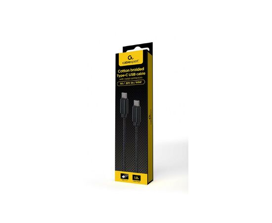 Дата кабель USB-C to USB-C 1.8m 60W USB2.0 Cablexpert (CCDB-mUSB2B-CMCM-6), изображение 2 Дата кабель USB-C to USB-C 1.8m 60W USB2.0 Cablexpert (CCDB-mUSB2B-CMCM-6), изображение 2