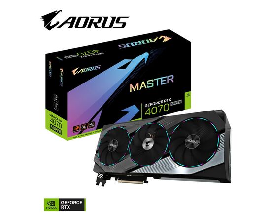 Видеокарта GIGABYTE GeForce RTX4070 SUPER 12Gb AORUS MASTER (GV-N407SAORUS M-12GD), изображение 10 Видеокарта GIGABYTE GeForce RTX4070 SUPER 12Gb AORUS MASTER (GV-N407SAORUS M-12GD), изображение 10