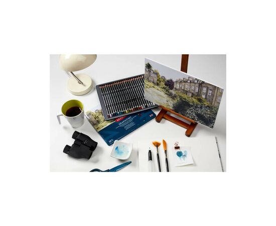 Карандаши цветные Derwent Graphitint акварельные графитные 12 шт, металл. коробке (5028252167406), изображение 2 Карандаши цветные Derwent Graphitint акварельные графитные 12 шт, металл. коробке (5028252167406), изображение 2