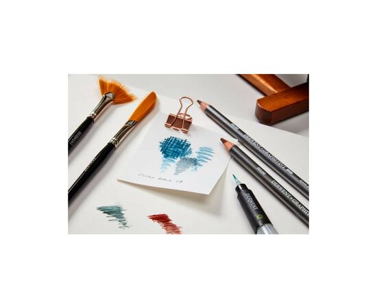 Карандаши цветные Derwent Graphitint акварельные графитные 12 шт, металл. коробке (5028252167406), изображение 3 Карандаши цветные Derwent Graphitint акварельные графитные 12 шт, металл. коробке (5028252167406), изображение 3