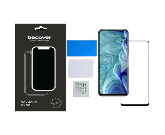 Стекло защитное BeCover Poco M6 Pro Black (710632), изображение 4 Стекло защитное BeCover Poco M6 Pro Black (710632), изображение 4