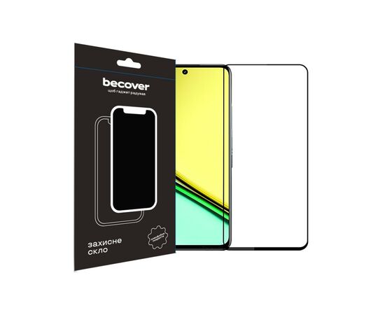 Стекло защитное BeCover Realme C67 Black (710633)