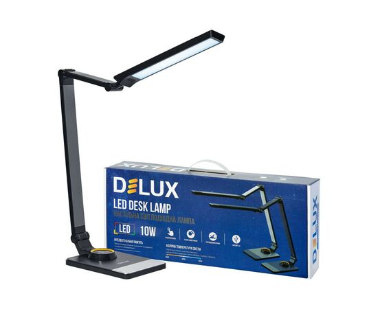 Настільна лампа Delux TF-520 10 Вт LED 3000K-4000K-6000K USB (90018129), зображення 3
