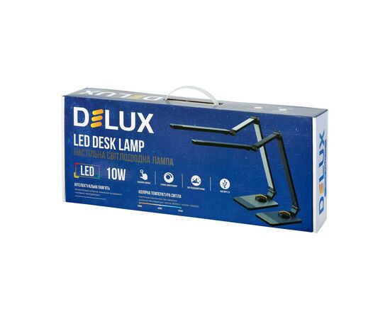Настільна лампа Delux TF-520 10 Вт LED 3000K-4000K-6000K USB (90018129), зображення 4