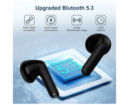 Навушники Blackview AirBuds 7 Black (6931548310235), зображення 8 Навушники Blackview AirBuds 7 Black (6931548310235), зображення 8