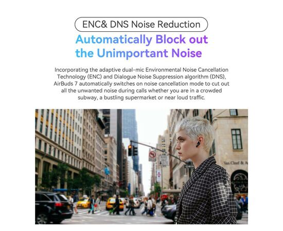 Навушники Blackview AirBuds 7 White (6931548310747), зображення 12 Навушники Blackview AirBuds 7 White (6931548310747), зображення 12