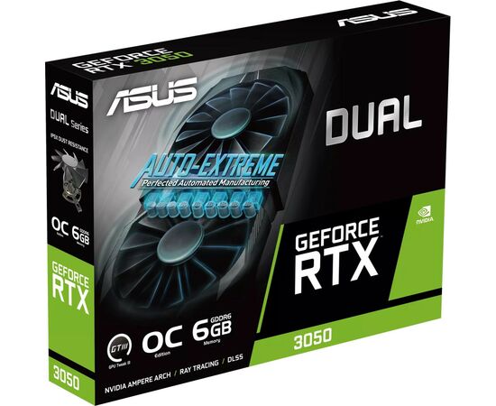 Видеокарта ASUS GeForce RTX3050 6Gb DUAL OC (DUAL-RTX3050-O6G), изображение 9 Видеокарта ASUS GeForce RTX3050 6Gb DUAL OC (DUAL-RTX3050-O6G), изображение 9