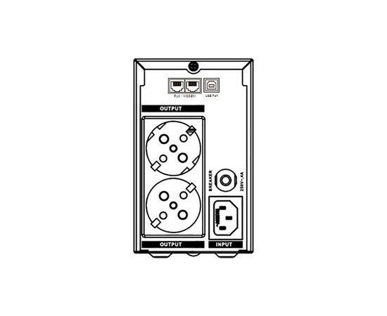 Источник бесперебойного питания Marsriva MR-UF800L 480W LCD (MR-UF800L), изображение 3 Источник бесперебойного питания Marsriva MR-UF800L 480W LCD (MR-UF800L), изображение 3