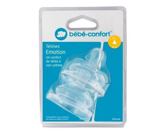 Соска Bebe Confort Emotion, размер S0, 2 шт, для новорожденных (3102208000), изображение 2 Соска Bebe Confort Emotion, размер S0, 2 шт, для новорожденных (3102208000), изображение 2