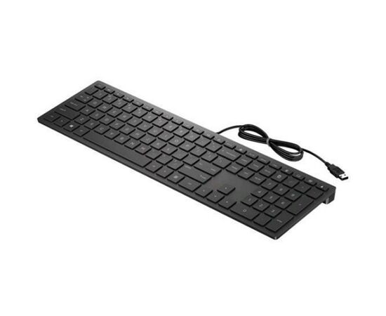 Клавиатура HP Pavilion 300 USB UA Black (4CE96AA), изображение 2 Клавиатура HP Pavilion 300 USB UA Black (4CE96AA), изображение 2