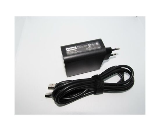 Блок питания к ноутбуку Lenovo 65W 20V, 3.25A / 5V, 2A разъем bevel USB (косой) wall mount (ADL65WDA / A40248)