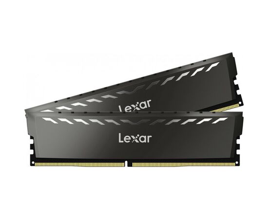 Модуль памяти для компьютера DDR4 16GB (2x8GB) 3200 MHz Thor Dark Gray Lexar (LD4BU008G-R3200GDXG), изображение 2 Модуль памяти для компьютера DDR4 16GB (2x8GB) 3200 MHz Thor Dark Gray Lexar (LD4BU008G-R3200GDXG), изображение 2