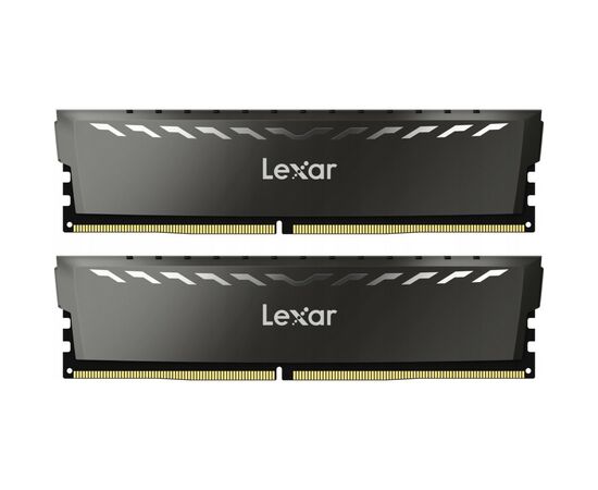 Модуль пам'яті для комп'ютера DDR4 16GB (2x8GB) 3200 MHz Thor Dark Gray Lexar (LD4BU008G-R3200GDXG)