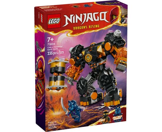 Конструктор LEGO NINJAGO Робот огненной стихии Кая 322 деталей (71806)