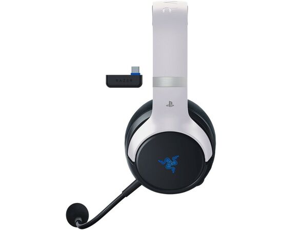 Наушники Razer Kaira Pro Hyperspeed for PS5 Bluetooth White-Black (RZ04-04030200-R3G1), изображение 3 Наушники Razer Kaira Pro Hyperspeed for PS5 Bluetooth White-Black (RZ04-04030200-R3G1), изображение 3