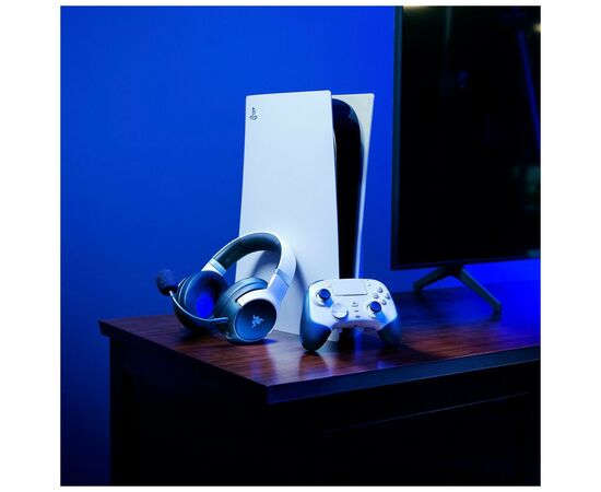 Наушники Razer Kaira Pro Hyperspeed for PS5 Bluetooth White-Black (RZ04-04030200-R3G1), изображение 8 Наушники Razer Kaira Pro Hyperspeed for PS5 Bluetooth White-Black (RZ04-04030200-R3G1), изображение 8