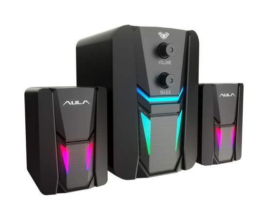 Акустическая система Aula N-189 2.1 Led USB Black (6948391265070), изображение 2 Акустическая система Aula N-189 2.1 Led USB Black (6948391265070), изображение 2