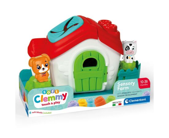 Развивающая игрушка Clementoni набор с конструктором Sensory Farm (17767), изображение 3 Развивающая игрушка Clementoni набор с конструктором Sensory Farm (17767), изображение 3