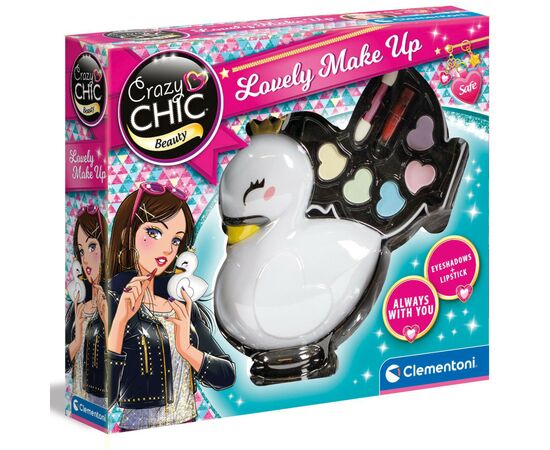 Дитяча косметика Clementoni Lovely Make Up. Swan, серія Crazy Chic (18632), зображення 5 Дитяча косметика Clementoni Lovely Make Up. Swan, серія Crazy Chic (18632), зображення 5