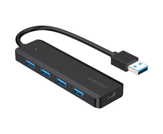 Концентратор Gembird 4 ports USB 3.1,USB-A, USB-C PD (UHB-U3P4P-02)