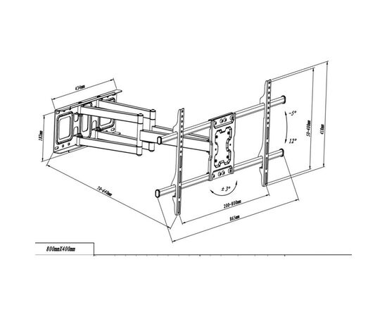 Кронштейн Walfix R-614B, изображение 2 Кронштейн Walfix R-614B, изображение 2