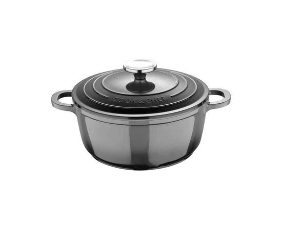Каструля Bergner Excalibur з кришкою Сіра 4.2 л (BG-36101-GY)