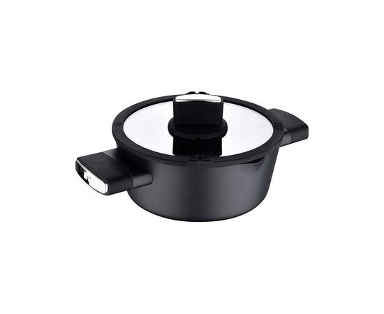 Кастрюля Bergner Ion Plus з кришкою 3.5 л (BG-35911-BK), изображение 2 Кастрюля Bergner Ion Plus з кришкою 3.5 л (BG-35911-BK), изображение 2