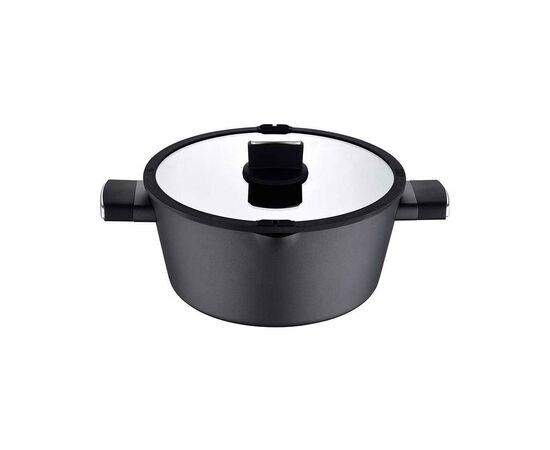 Кастрюля Bergner Ion Plus з кришкою 6 л (BG-35912-BK)