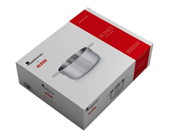 Кастрюля MasterPro by Alessi (bones) без кришки 4.5 л (BGMP-2216), изображение 5 Кастрюля MasterPro by Alessi (bones) без кришки 4.5 л (BGMP-2216), изображение 5