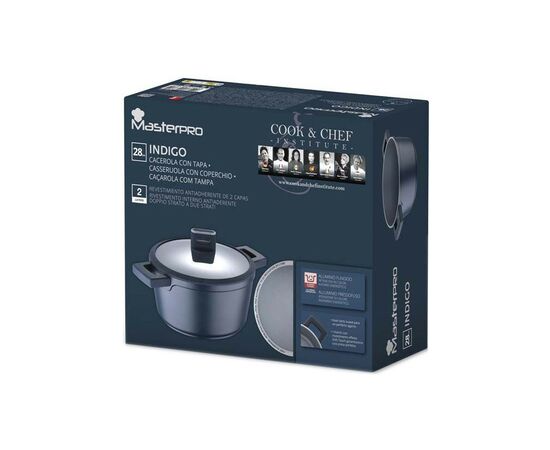 Кастрюля MasterPro Indigo з кришкою 3 л (BGMP-7980), изображение 6 Кастрюля MasterPro Indigo з кришкою 3 л (BGMP-7980), изображение 6