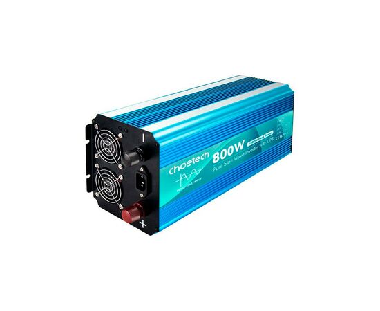 Автомобильный инвертор Choetech 12/220V 800Вт, с функцией ИБП, чистая синусоида (INV-C800WUPS-EU), изображение 2 Автомобильный инвертор Choetech 12/220V 800Вт, с функцией ИБП, чистая синусоида (INV-C800WUPS-EU), изображение 2
